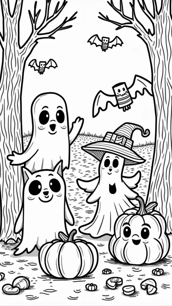 fun coloring pages halloween